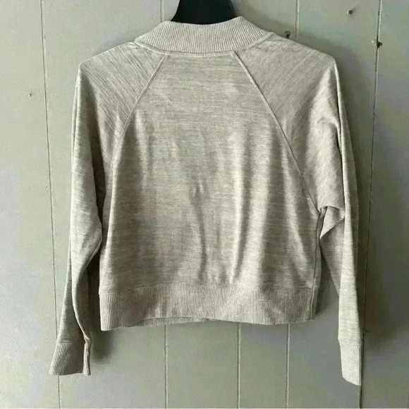 Calvin Klein Full Zip Collared Knit Gray Sweater Small - Picture 3 of 3